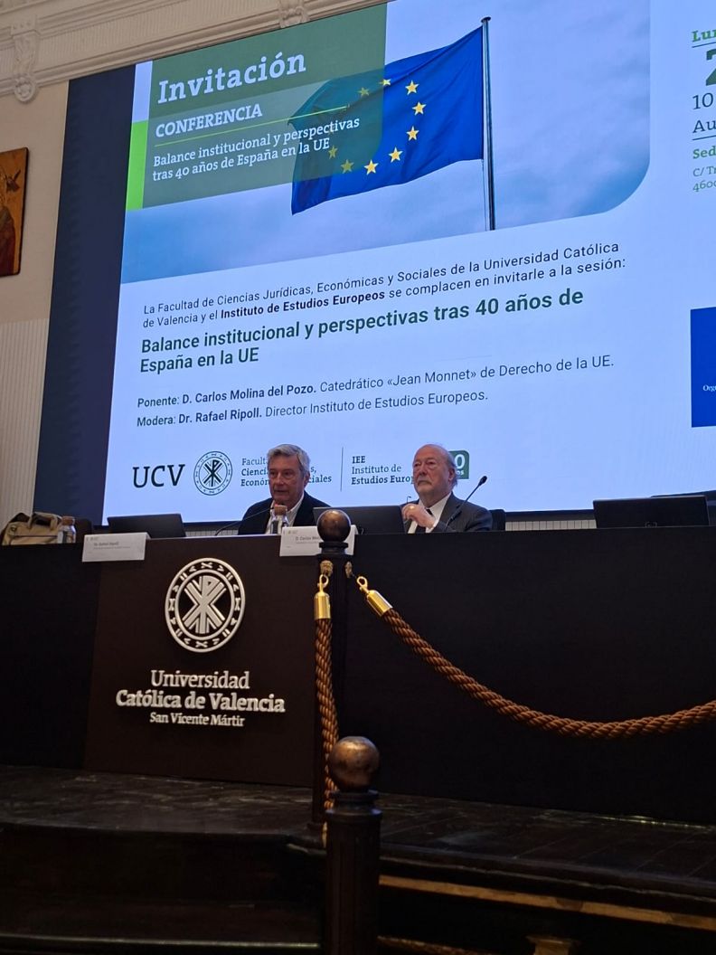 Balance institucional y perspectivas tras 40 años de España en la UE